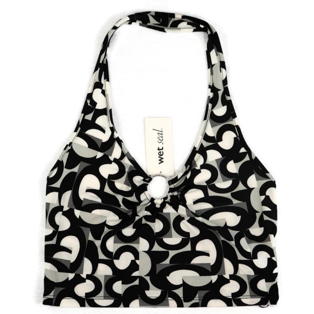 2/$15 Wet Seal Y2K O-ring Halter Crop Top